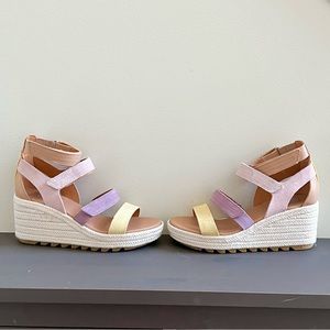 Sorel Multicolor Espadrille Wedge Sandals